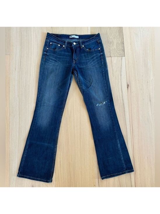 Signature by Levi Strauss Denim - Levi’s 518 Superlow Dark Jeans Flare Wide Leg Size 32